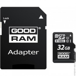 Карта памяти GoodRAM microSDHC 32Gb Class10+Adapter SD